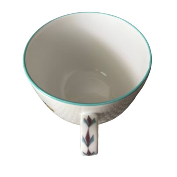 Royal Worcester England STRAWBERRY FAIR Flameproof Porcelain Tea Cup & Saucer - Picture 6 of 6